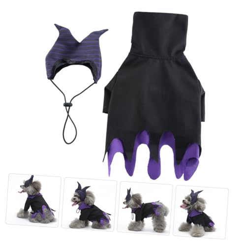Disfraz para perro Bruja Halloween en talla L miniatura 3