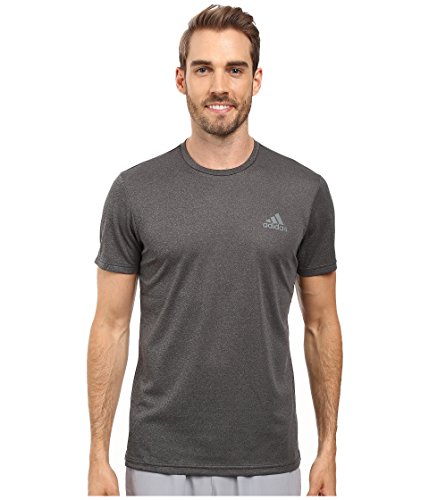 adidas Men's Training Essentials Tech Tee, Dark Grey Heather, Medium