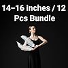 Lamar 14-16'' White Ostrich Feathers 12 Pcs White Feathers for Gatsby Party Decor, Wedding Centerpieces, DIY Crafts, and Floral Arrangements #1