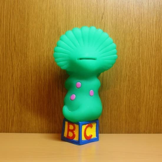 バーニー&フレンズ フィギュア 野球 貯金箱 1992 バーニー Barney 恐竜