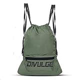 DIVULGE Thunder Drawstring Daypack bag, Sports bag, Gym bags With Zip pocket (Camouflage brown, 16 L Backpack)