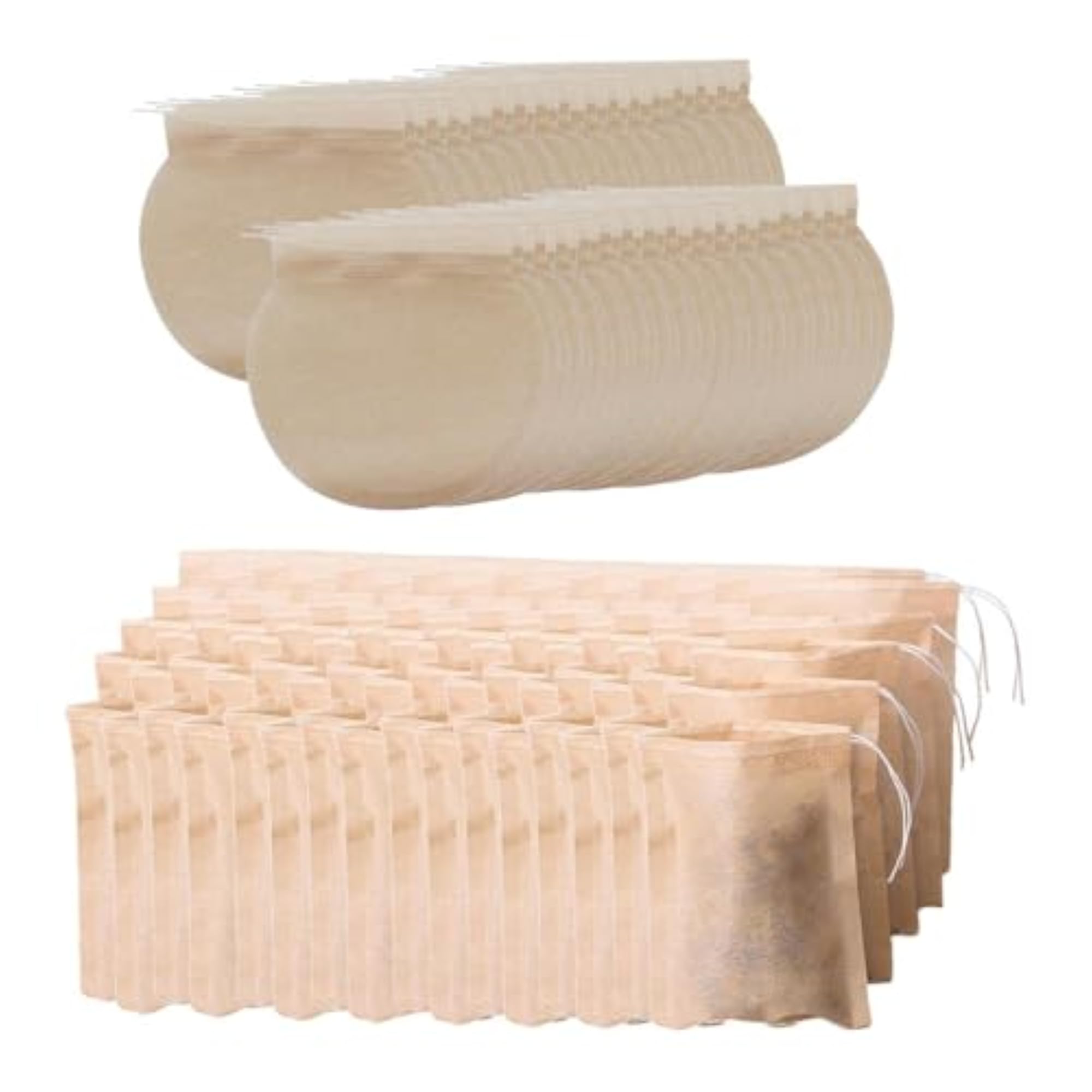 400pc Empty Teabags Drawstring String Heat Seal Filter Paper Infuser Bag