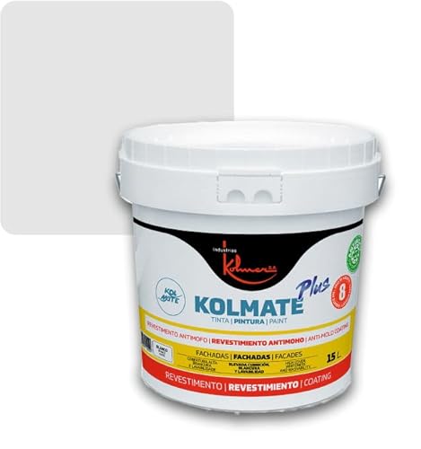 Kolmer Pintura Fachadas Antimoho KOLMATE PLUS (Gris Perla, 5 kilos)