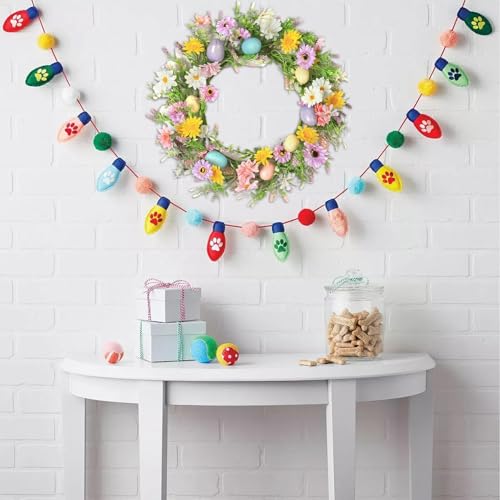 Couronne de Pâques murale pour raviver une décoration extérieure terne