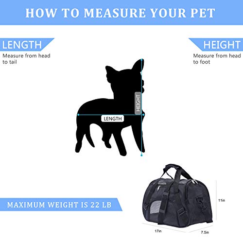 PPOGOO Pet Travel Carriers with Support Soft-Sided for Cats and Dogs Airline Approved Non-Toxic Odorless 1 - Image 3