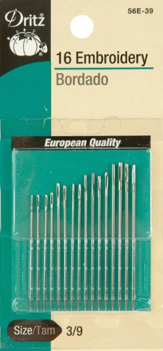 Dritz 56E-15 Embroidery Hand Needles, Size 1/5 (12-Count) #TOP24