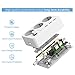 JSVER Regleta Enchufe con USB,3 Puertos de USB y 3 Tomas, Regletas...