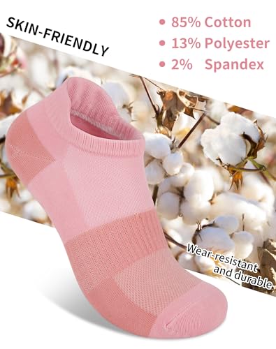 Image of 6 Pairs Ankle Socks for Women - Lightweight Low Cut No Show Casual Cotton Socks Breathable
