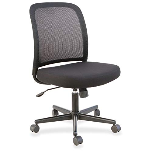 Lys Mesh Back Armless Task Chair, Black #TOP4