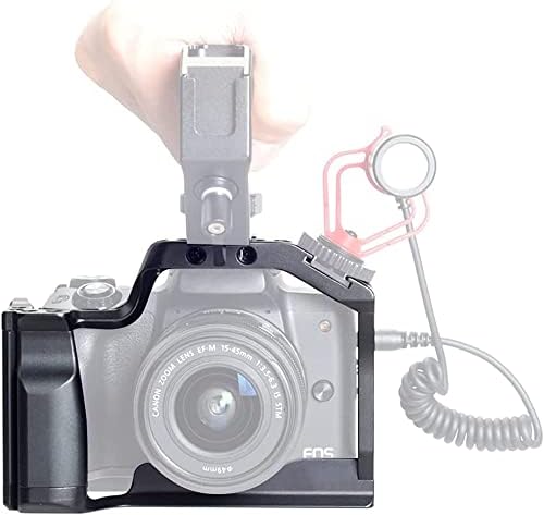 Hersmay EOS M5/M50 II Camera Cage, Aluminum Alloy Camera Cage for Canon EOS M5, M50, M50 Mark II with Quick Release Screw - Image 5