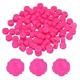 PATIKIL Wachsperlen 400 Stück Sechseckige Wachssiegel Perlen Set Für Wachsstempel Für Hochzeitseinladungen Briefumschläge DIY Basteln Karten Geschenkverpackung Rosarot