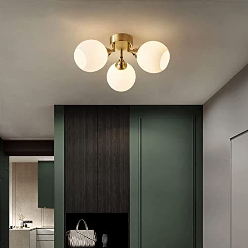 Plafonnier Mid Century globe pour ambiance chaleureuse de salon moderne