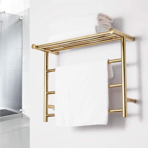 Toallero calefactable de acero inoxidable 304 diseño dorado 4