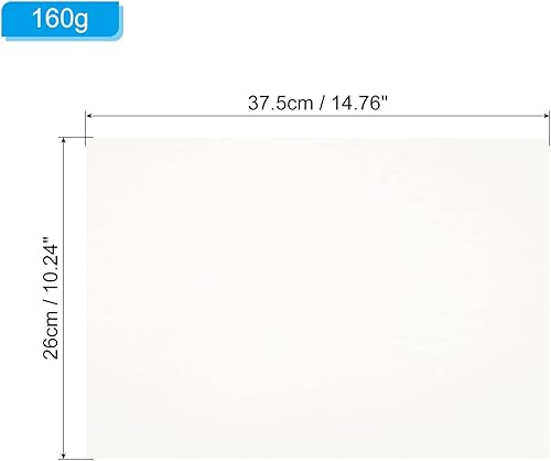 Miniatura 2 de PATIKIL 20 hojas (5.64 oz), papel de boceto, 8 K, 14.8 x 10.2 pulgadas, bloc de bocetos en blanco para bocetos de tinta, cuaderno de dibujo, color