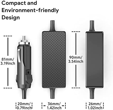 Surface Pro Charger, DC Adapter 12V-24V Car Charger for Microsoft Surface Pro 9 Pro 8 Pro 7 Pro 6 Pro X Surface Book 3 Surface Laptop 5 Laptop 4 Surface Go 3 15V 6.33A Laptop Power Supply Cable