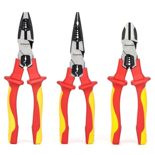 FOURROBBER VDE Insulated Plier Set 3PCS