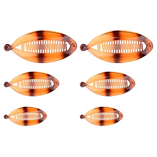 6 Unidades Grampos De Cabelo Para Mulheres Presilhas De Banana Prendedor De Rabo De Cavalo Grampos D