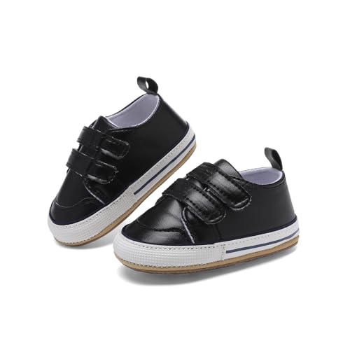 Image of Clowora Baby Boys Girls Shoes Non-Slip Rubber Sole Sneakers Infant First Walking Toddler Crib Shoes Newborn Loafers Flats.