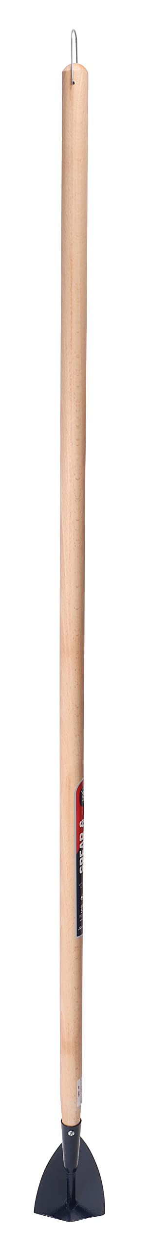 Spear & Jackson Désherbinet 3 Tranchants - Binette Multifonction Jardin - Outil 8-en-1 Désherbage/Binage - Manche Bois Hêtre - Grattoir Joints Allées