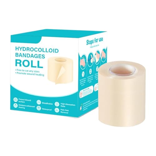 Apósitos Hidrocoloides, Con Material Ultra Absorbente, 147 G, Rollo De Hidrocoloide, Parche Para El Cuidado De Heridas, Flexible Y Agradable Para La Piel, Para Mujeres, Hombres, Adultos, Adolescentes