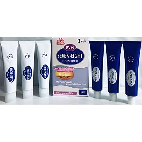 PAON Ammonia Free Seven-Eight EssenceRich 3 Set (3-Light Brown) Cover