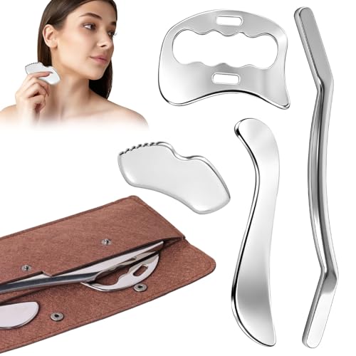 Outil de massage gua sha pour drainage lymphatique visage et grattage musculaire corps