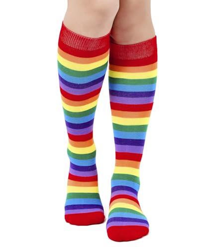 Image of American Trends Women's Knee High Socks, Novelty Holiday Printed Tall Tube Socks, Casual & Party Athletic Sports Stockings