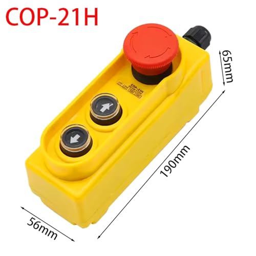 Botonera COP-21H de elevación con interruptor de parada de emergencia de 250V y potencia de 2.2KW 2