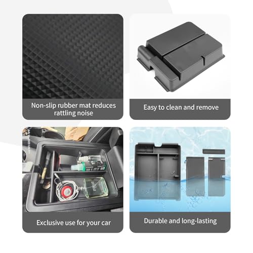 Image of CDEFG for 2026 Honda Pilot Center Console Organizer for 2026 Honda Pilot (Sport /EX-L /Touring /TrailSport /Elite /Black Edition) Accessories Middle Console Organizer Armrest Storage Box