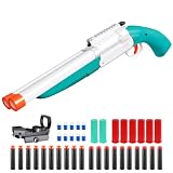 Bugrtey Double-barreled Toy Gun - Two Modes Realistic Soft Bullet Toy Guns Blaster with Sight - Educational Shooting Game Toy Shotgun - Gifts Christmas Birthday Halloween