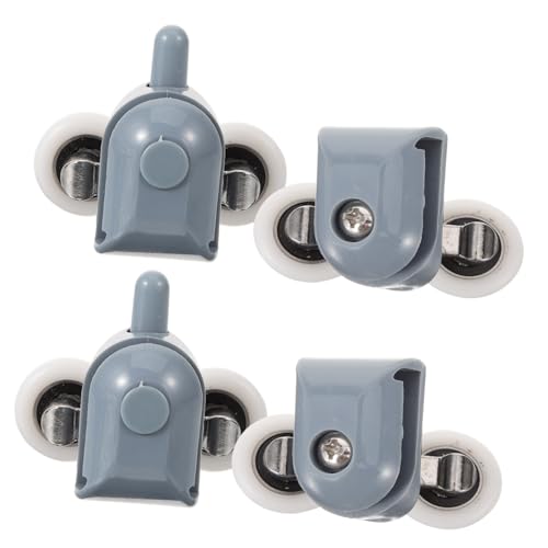 Veemoon 4stücke Teiliges Duschrollen Für -schiebetüren Leichtgängige Laufrollen Obere Untere Für Badezimmer-duschkabinen Doppelrollen Ersatzteile