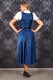 Edelnice Trachtenmode Exklusives Designer Dirndl lang Josepha inkl. Spitzen Dirndlschürze und Charivari - 6