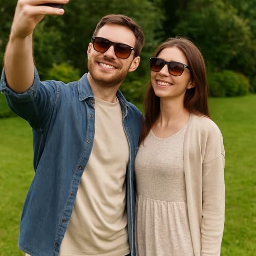 Image of Imperial Club Sunglasses Set with Oval and Square Styles, Black Frames, Black, Transparent and Brown Lens, UV Protection, Pack of 4
