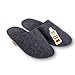 Produktbild Kontor28® - nachhaltige & kuschelige Filzpantoffeln Made in Germany, rutschfeste Sohle & Schaft aus Upcycling rPET Filz, warschbare & ökologische Hausschuhe Herren & Damen, XL anthrazit