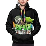 Custom Men's Comfortable Pla-NTS Vs. Zomb-Ies Hooded Sweatshirt 3D Printed Stylish Teen Long Sleeve...
