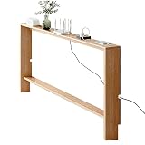 【Optimisez l'espace avec la table de console étroite derrière canapé】Exploitez au maximum l’espace entre votre canapé et le mur grâce à cette table console fine. Disponible en 10, 15 et 22 cm de profondeur, elle s’intègre parfaitement aux petits espaces. Posez-y des plantes, livres ou télécommandes, gardez vos câbles à portée de main ou exposez des décorations. Elle offre un rangement supplémentaire sans encombrement, idéal pour les petits appartements.