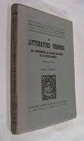 La Litterature chinoise: Six conférences au collége de France et au musée Guimet B003Z3Z3J2 Book Cover