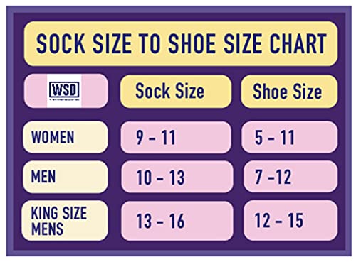 Yacht & Smith Mens King Size Diabetic Socks for Big & Tall Men, Cotton Crew Diabetic, Nephropathy Socks3