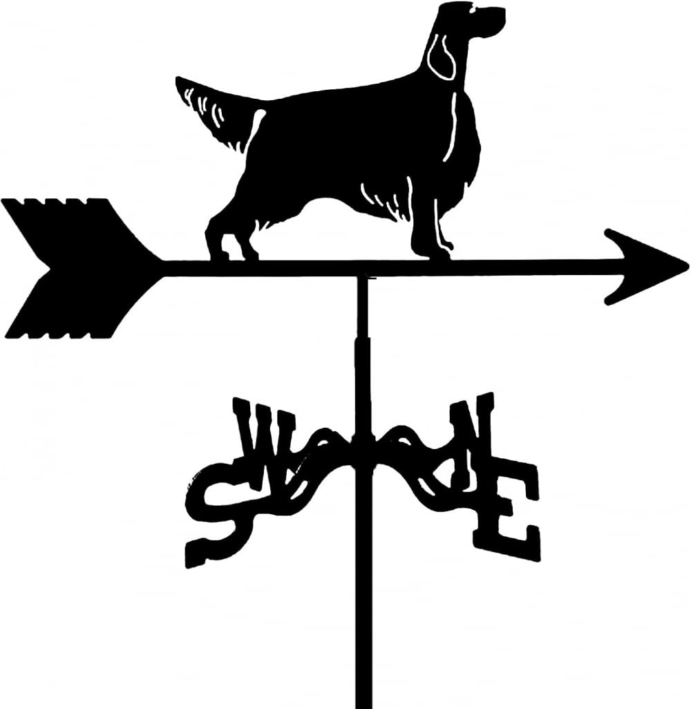 TAXXII Weather Vane,with Animal, Decoion Iron Retro Farm Scene Garden Stake Wind Direction Indicator Professional Measuring Tools