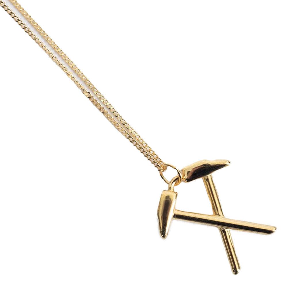 West Ham United FC Crest Necklace & Pendant (One Size) (Gold)