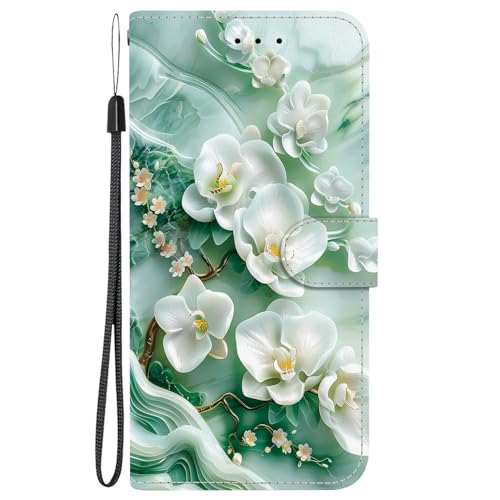Ymyhyuxi Leather Flip Cases for Samsung Galaxy A21S Case Business Cover Card Wallet Phone Bag Paintings Covers (SJ-6)