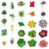 Elección de regalo perfecta:el juego de cactus de plástico sintético es un regalo considerado para los cumpleaños., aniversarios, Día de la Madre, Navidad, o para cualquier persona que ama el verde sin mantenimiento