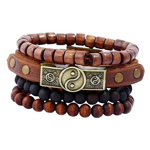 4pcs Bracelets esthétiques empilables aux finitions raffinées et perles soignées
