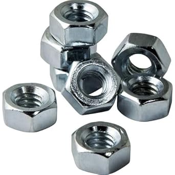 TheMujtaba (M16) Hex Nuts for Home and Industrial Use machine bolt Zinc Plated (100)