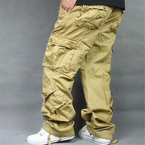 Men Plus Size Cargo Pants Overalls Hip Hop Cotton Trousers Baggy Casual Bottoms Camouflage Pants #TOP3