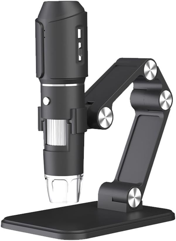 WiFi Digital Microscope 50X-1600X HD Electronic Microscopes with Adjustable Stand 8LED for Android/iOS for Repair