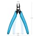 COOLMI Micro Wire Cutter (2-Pack), Durable Diagonal Cutters for Electronics Repair, Jewelry Crafting, Model building and DIY Cutting Pliers (5 INCH, 170ii - Blue)
