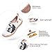 UIN Kid's Slip On Canvas Sneaker Fashion Travel Pattern Art Casual Comfort Walking Shoes Milky Kitty (10C)