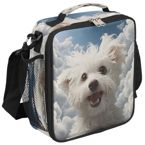 Pardick Lunch Box for Kids Girls Boys Cute Dog Puppy Lunch Bags for Teens Freezable Insulated Lunch boxes for School, Picnic, Cooler Tote Bag with Adjustable Shoulder Strap