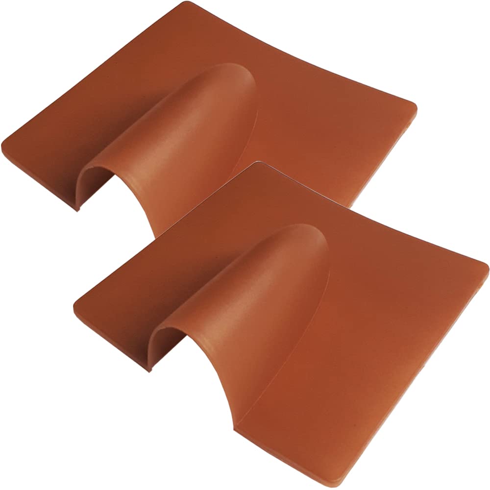 Loops Brown Qty 2 – External Brick Buster Plate - Cable Outdoor Wall Entry Burst Tidy Cover - Satellite/Coaxial/Sat/Coax Blast